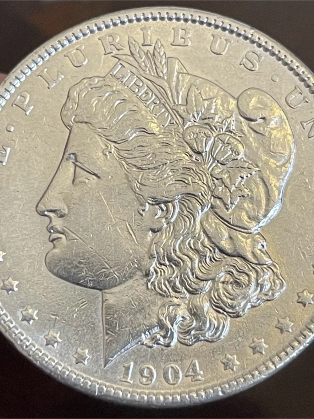 1904 P Morgan Silver Dollar ~ AU ~ 90% Silver $1